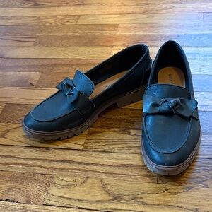 Lucky Brand Women's Black Bow Loafers